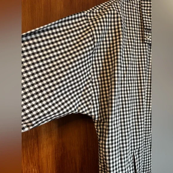 EUC Vintage CJ Banks Black & White Gingham Check Cotton Jacket | Women’s Plus 2X - Picture 10 of 16